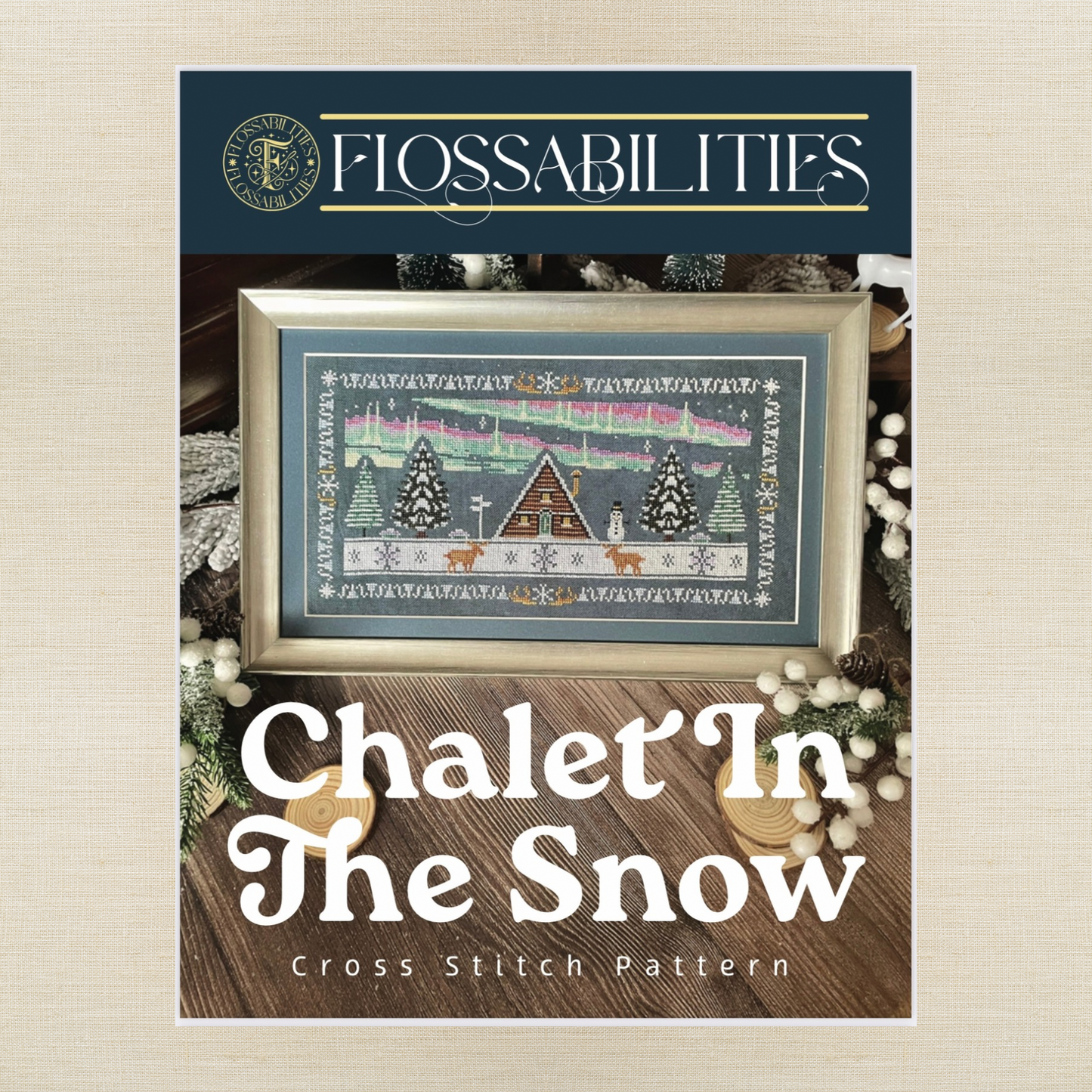 Flossabilities - Chalet In The Snow - Chart and/or Roxy Floss