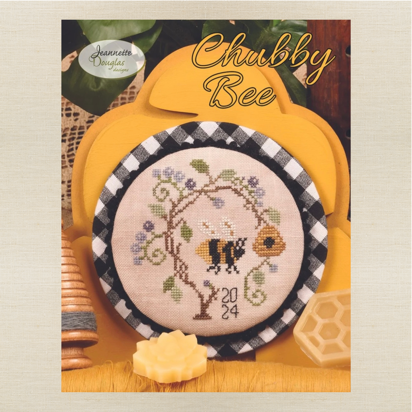 Jeannette Douglas Designs - Chubby Bee - Booklet Chart and/or Roxy Floss Conversion