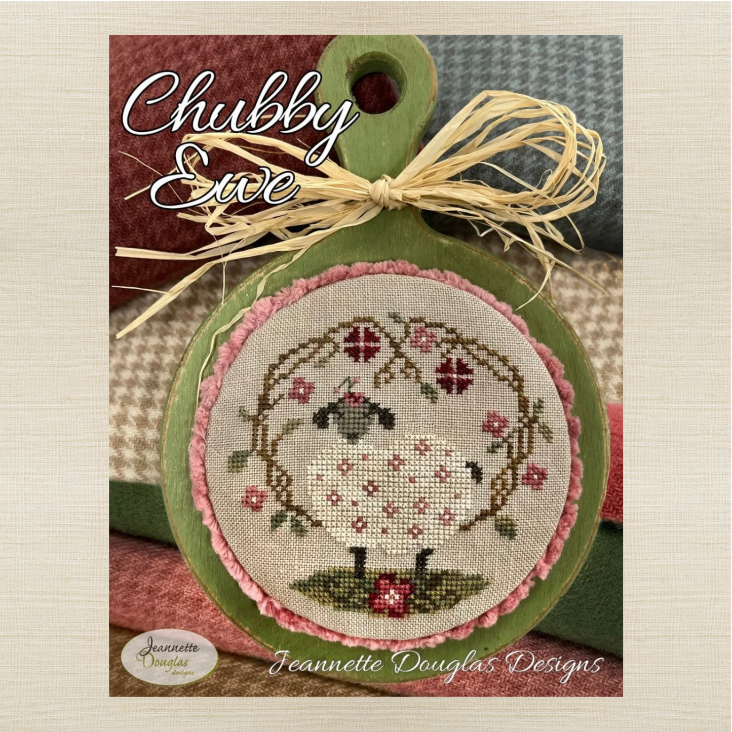Jeannette Douglas Designs - Chubby Ewe - Booklet Chart and/or Roxy Floss Conversion
