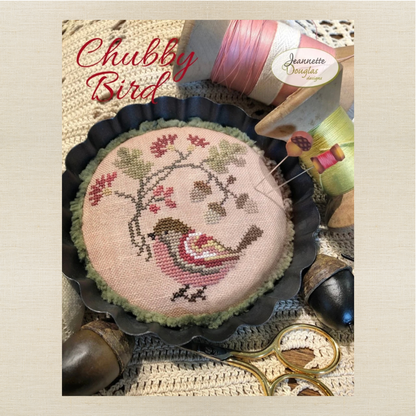 Jeannette Douglas Designs - Chubby Bird - Booklet Chart and/or Roxy Floss Conversion