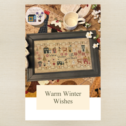 Pansy Patch Quilts and Stitchery - Warm Winter Wishes - Cross Stitch Chart and/or Roxy Floss Co Threads
