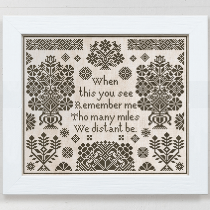 Modern Folk Embroidery - When This You See Remember Me - Booklet Chart