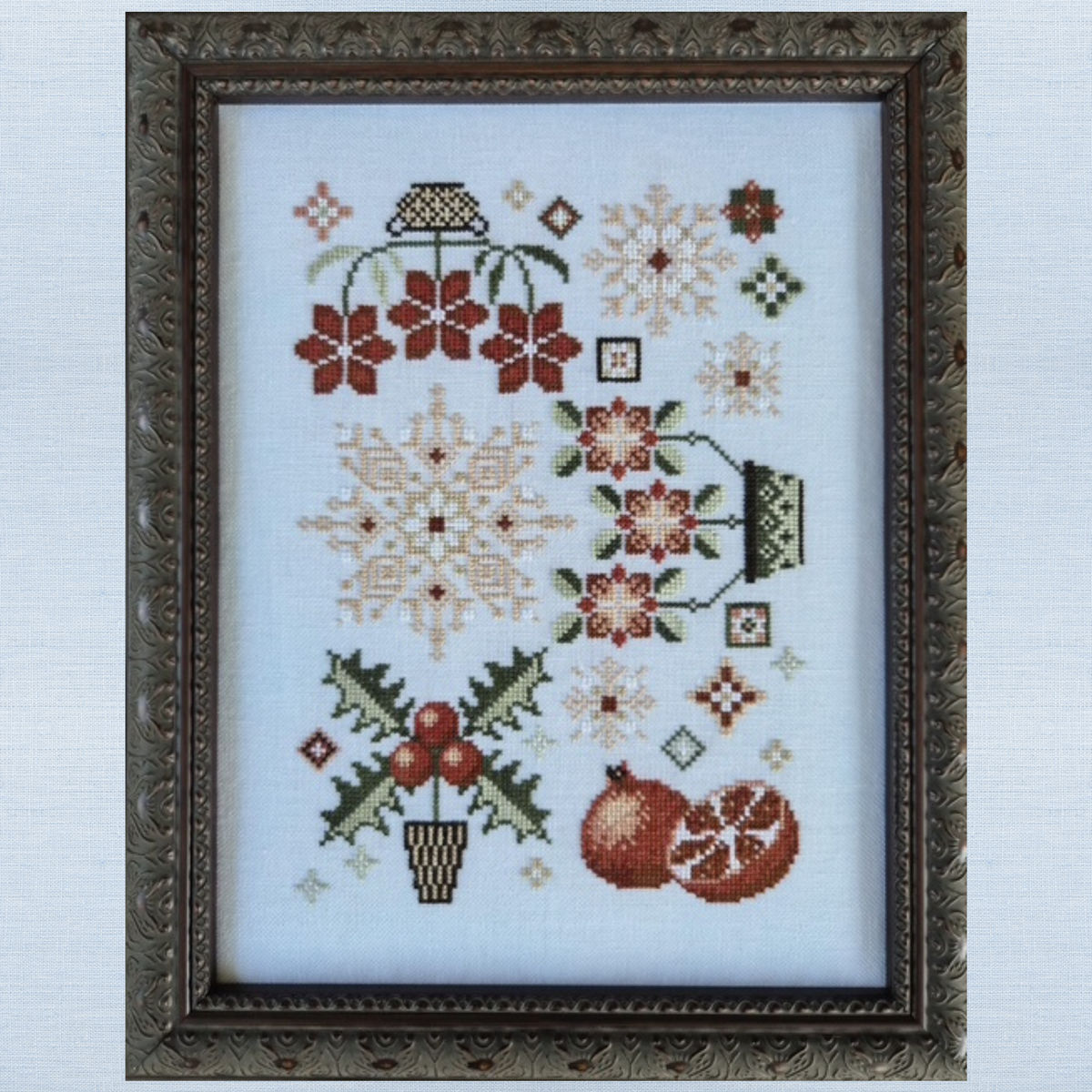 The Artsy Housewife - Winter Feels - Chart IH and/or Roxy Floss Conversion