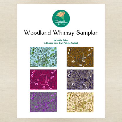 The Marigold Needle - Woodland Whimsy Sampler - Booklet Chart IH