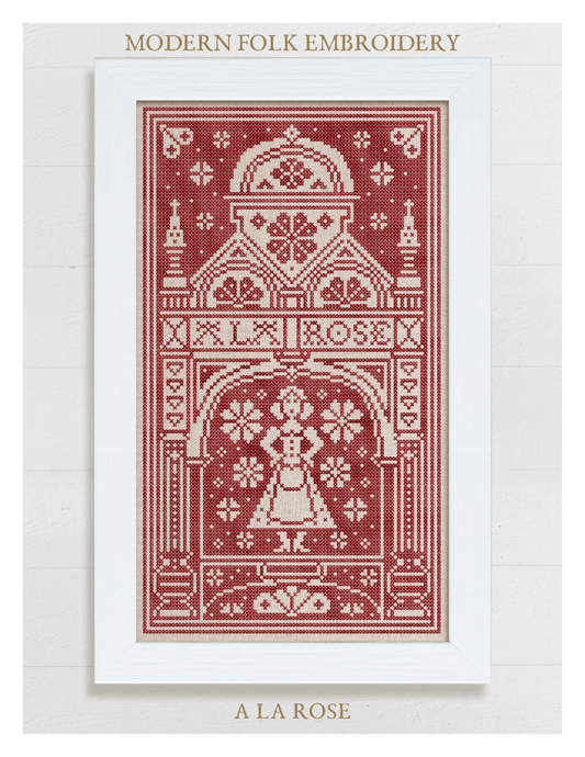 Modern Folk Embroidery - A La Rose - Booklet Chart