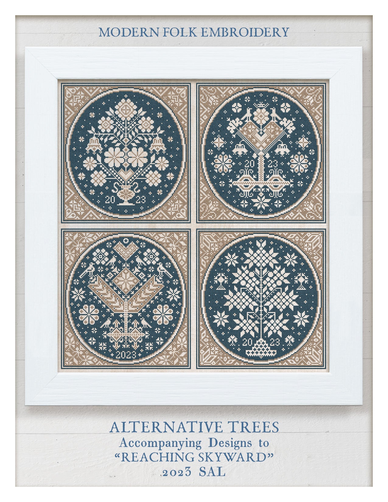 Modern Folk Embroidery -  Alternative Trees for "Reaching Skyward" - Booklet Chart