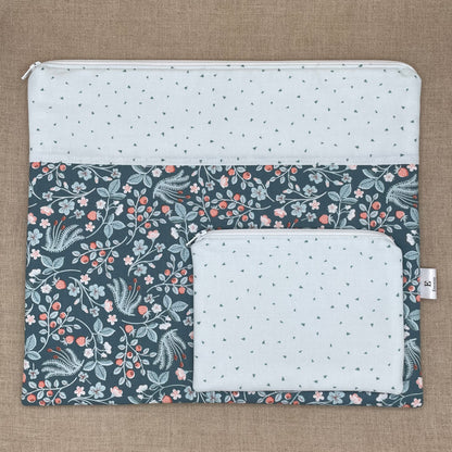 Berry Picking - Project Bag with Coordinating Notions Pouch