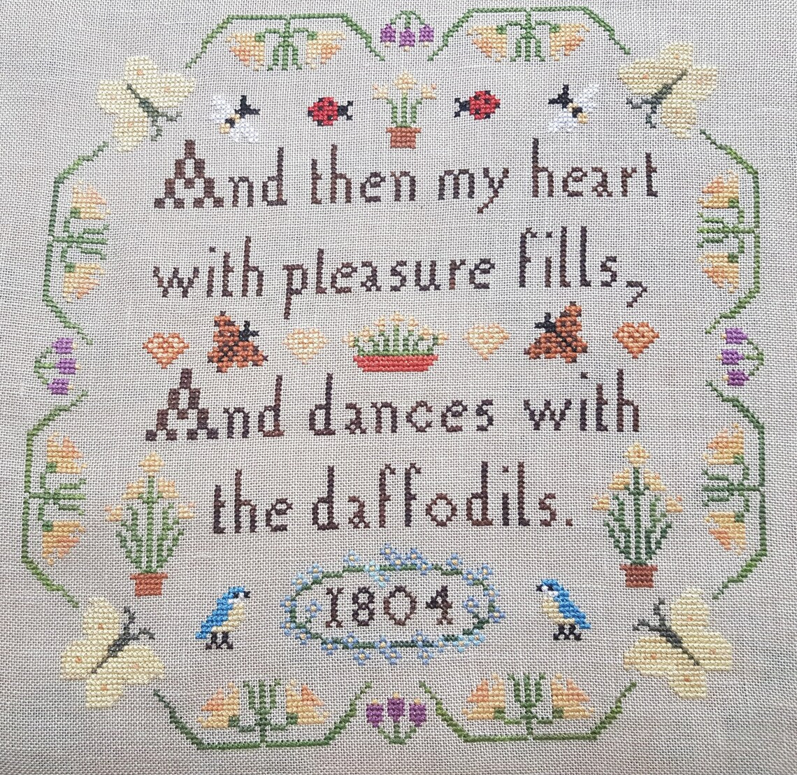 Crowsfeetstitching - Dancing with the Daffodils - Roxy Floss Co Conversion