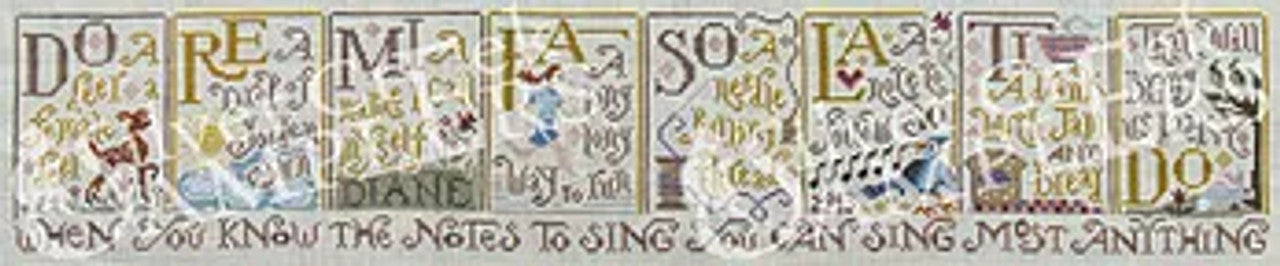 Silver Creek Samplers - Sing A Sampler - Roxy Floss Co Conversion by Hannah