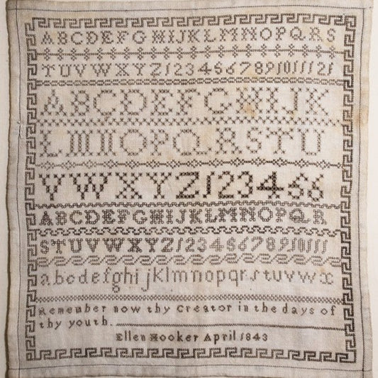 Modern Folk Embroidery - Ellen Hooker 1843 - Booklet Chart