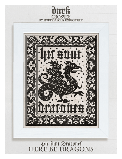 Modern Folk Embroidery - Here Be Dragons - Booklet Chart with Roxy Floss