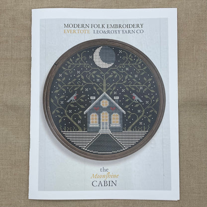 Modern Folk Embroidery - The Moonshine Cabin - Booklet Chart and/or Roxy Floss
