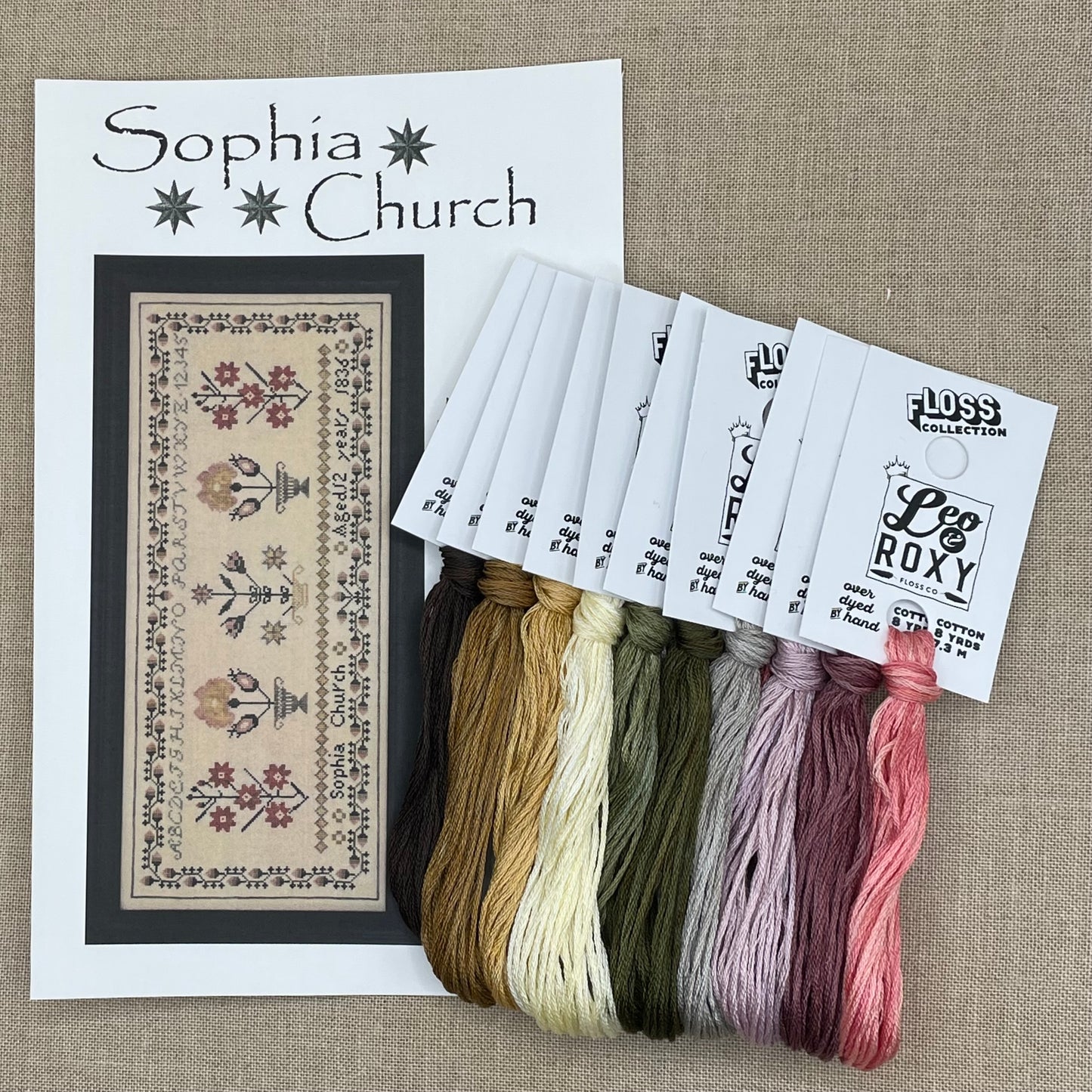 La-D-Da Designs - Sophia Church - Booklet Chart with Roxy Floss Co Conversion by Hannah