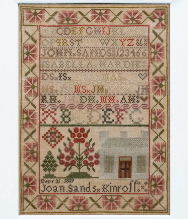 Modern Folk Embroidery - Joan Sands: A Scottish Hogmanay Sampler 1839 - Booklet Chart