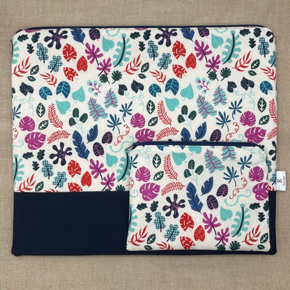 Leaves Aplenty - Medium Project Bag with Coordinating Notions Pouch