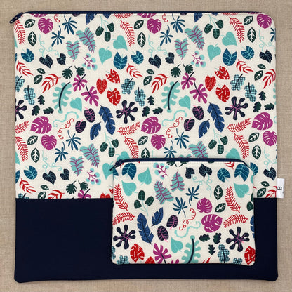 Leaves Aplenty - Large Project Bag with Notions Pouch