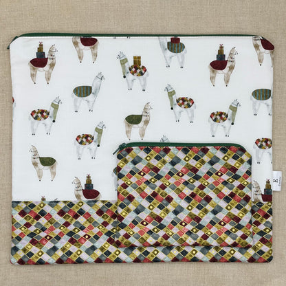 Fa La La Llama - Project Bag with Coordinating Notions Pouch 50% off Sale