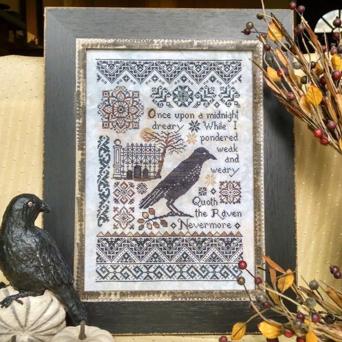 Lila's Studio "Nevermore" - Dirty Porcelain Linen and Roxy Floss Conversion