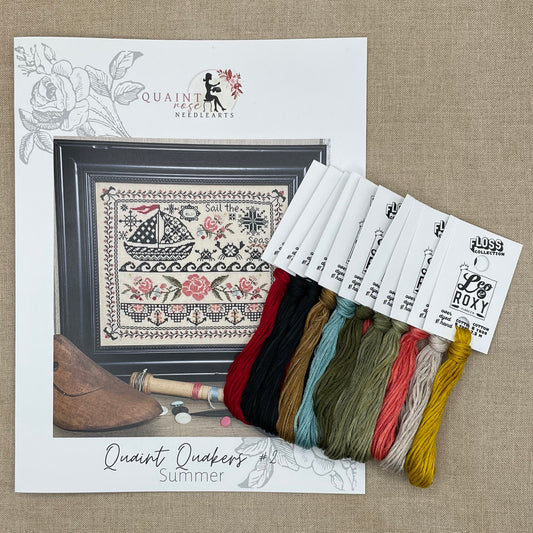 Quaint Rose Needlearts "Quaint Quakers #2 - Summer" Booklet Chart