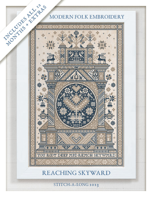 Modern Folk Embroidery - SAL 2023: Reaching Skyward - Booklet Chart