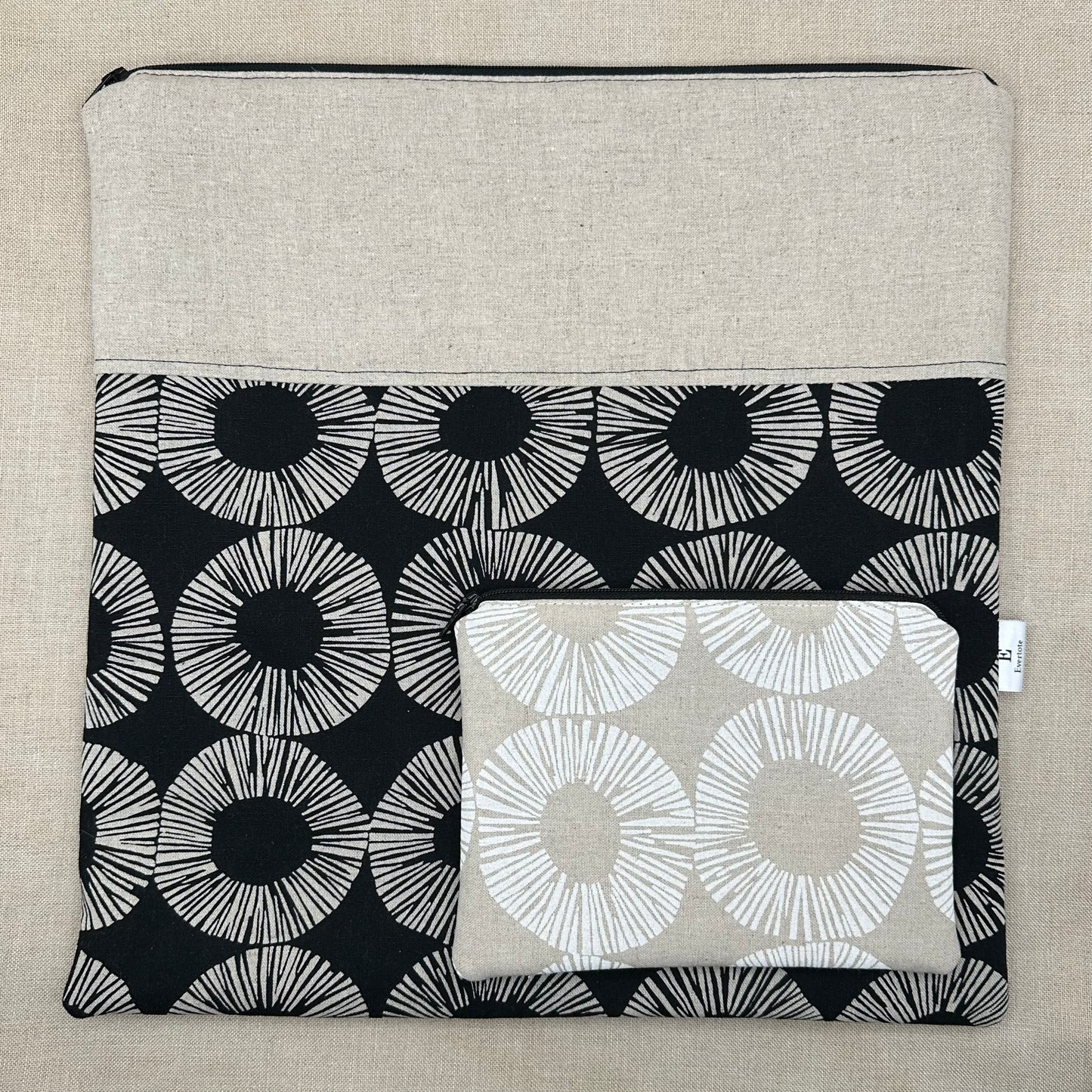 Pineapple Slice - Project Bag with Coordinating Notions Pouch