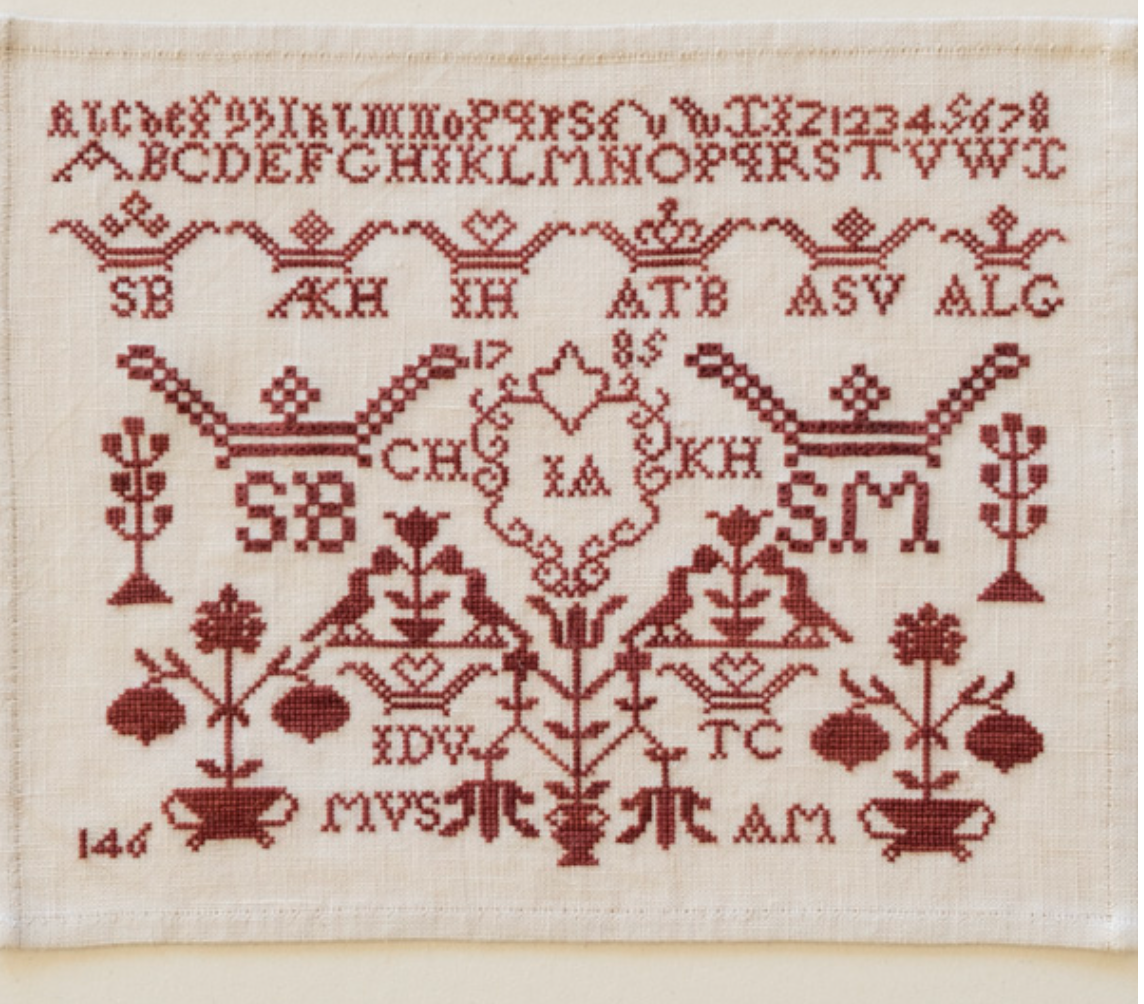 Modern Folk Embroidery - Antje Meester 1785: An Amsterdam Orphanage Sampler - Booklet Chart