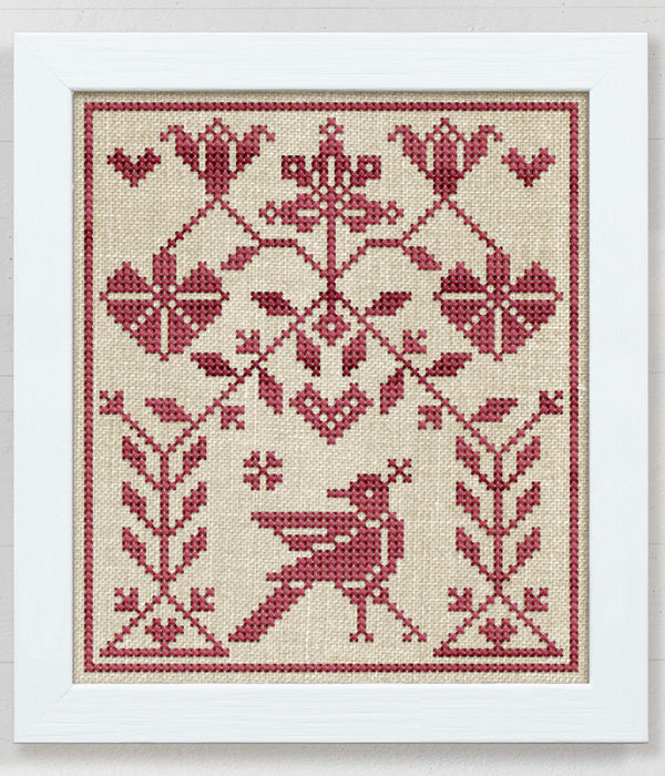 Modern Folk Embroidery - Summer Bower: A Primitive Pincushion - Booklet Chart