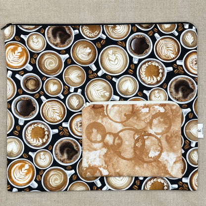 Thanks A Latte - Project Bag with Coordinating Notions Pouch
