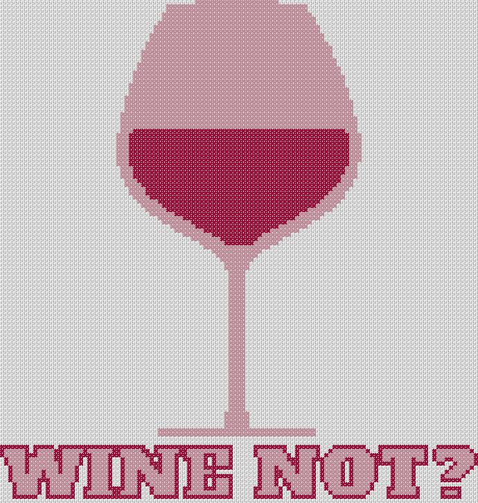 FREE PDF CHART - Wine Not? by Han's Lil' XStitch Treats