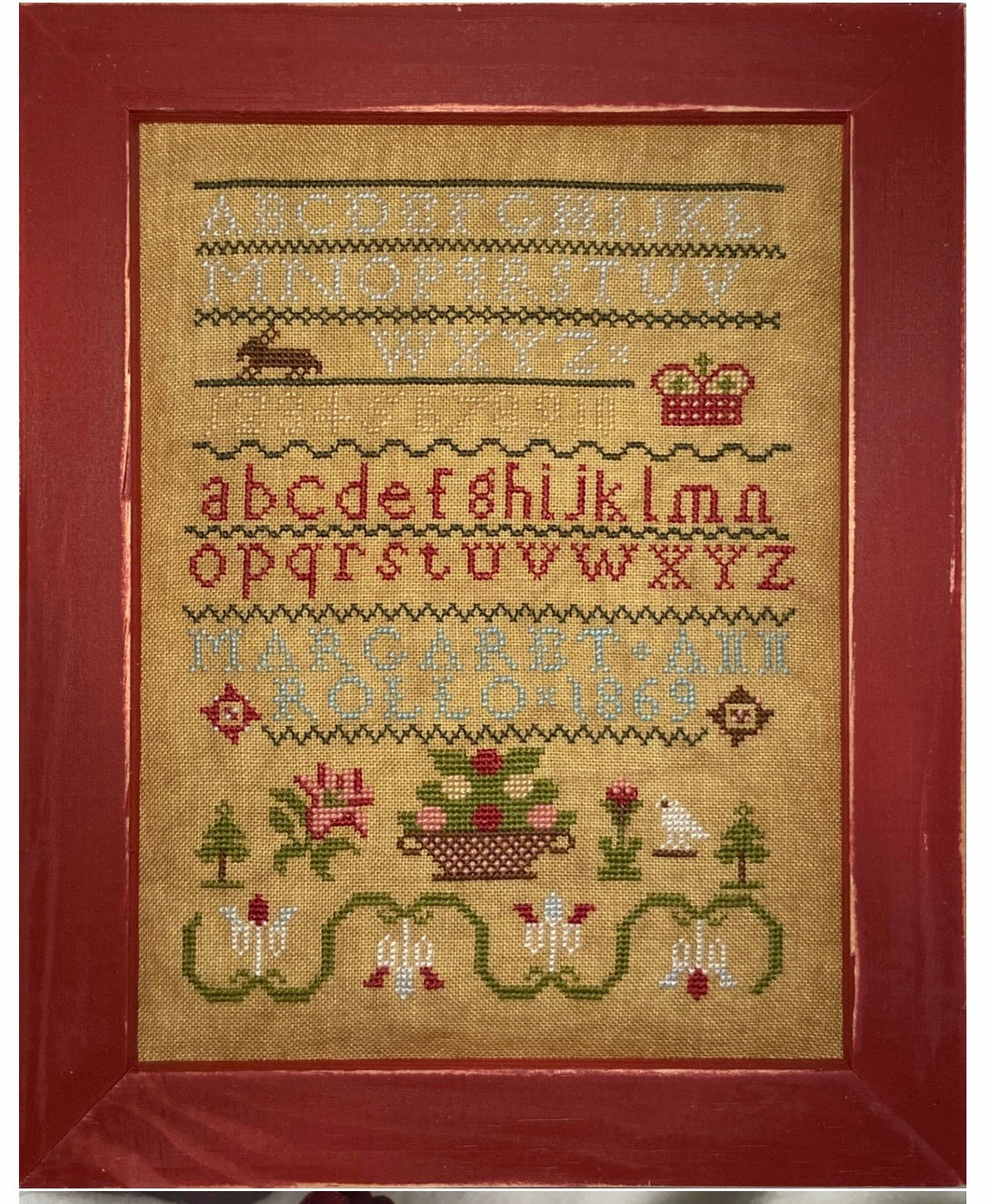 Just Stitching Along - Miss Margaret Ann Rollo: A Canadian Sampler - Booklet Chart